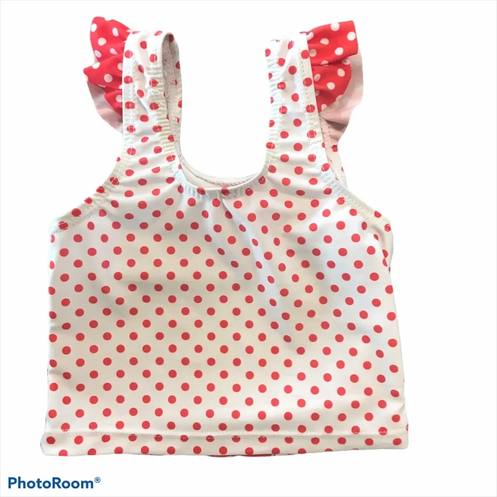 Disney Minnie Mouse Red/White Polka Dot Swim Tank